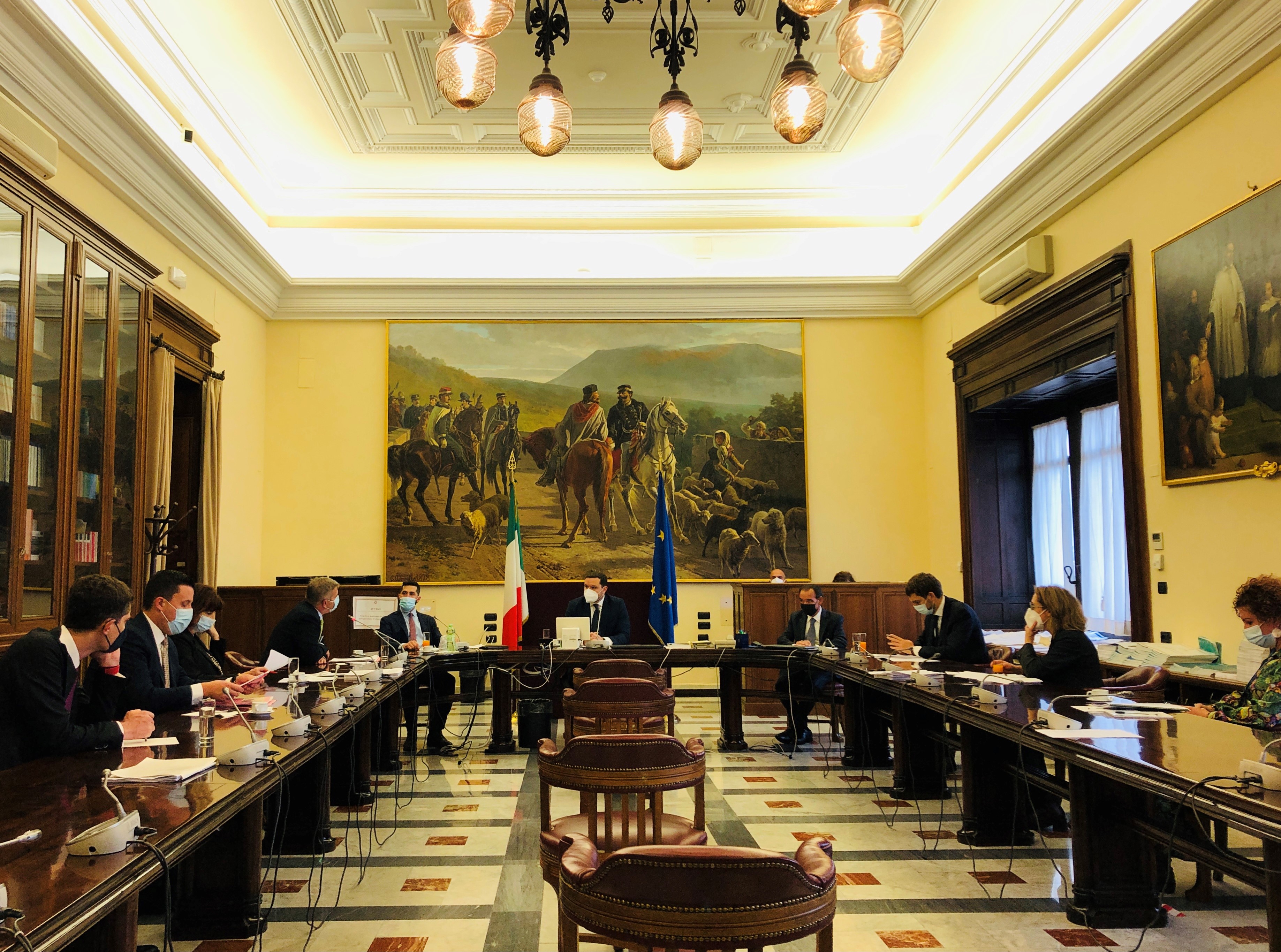 1. Meeting of the Delegation for Relations with the Italian Parliament and the Finance Committee of the Italian Chamber of Deputies in Rome