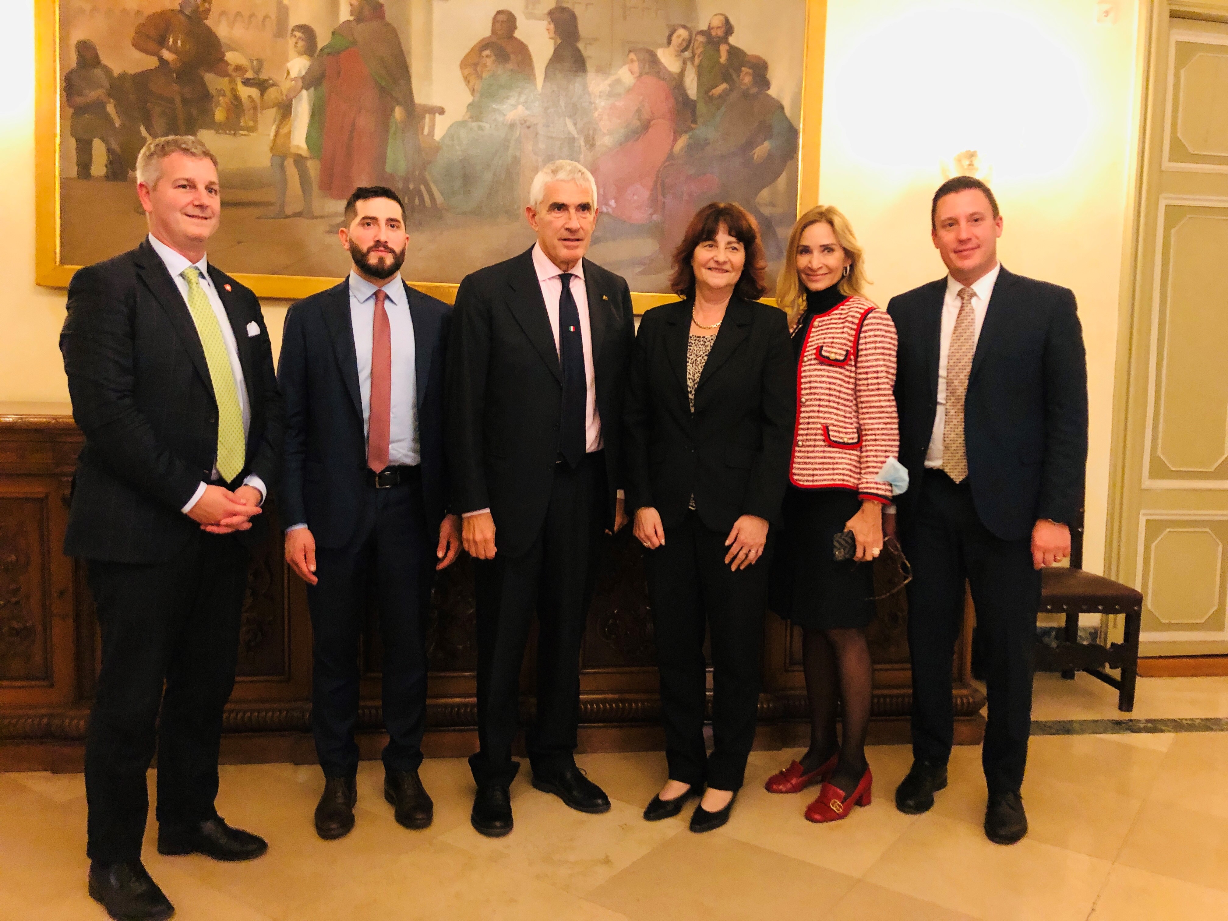 3. Reception of the Delegation in Rome by the President of the Italian Group of the Inter-Parliamentary Union, Senator Pier Ferdinando Casini (For the Autonomies group/Emilia-Romagna).