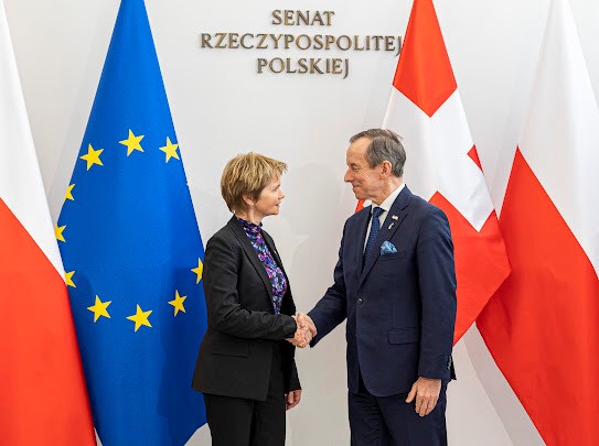 In Warschau: Ständeratspräsidentin Brigitte Häberli-Koller und Senatsmarschall Prof. Tomasz Grodzki