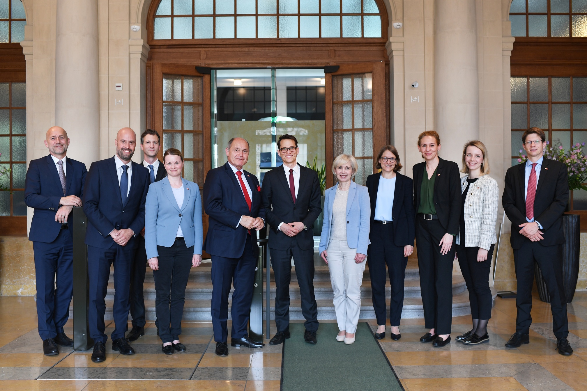 Wolfgang Sobotka e la sua delegazione visitano la Banca nazionale svizzera.