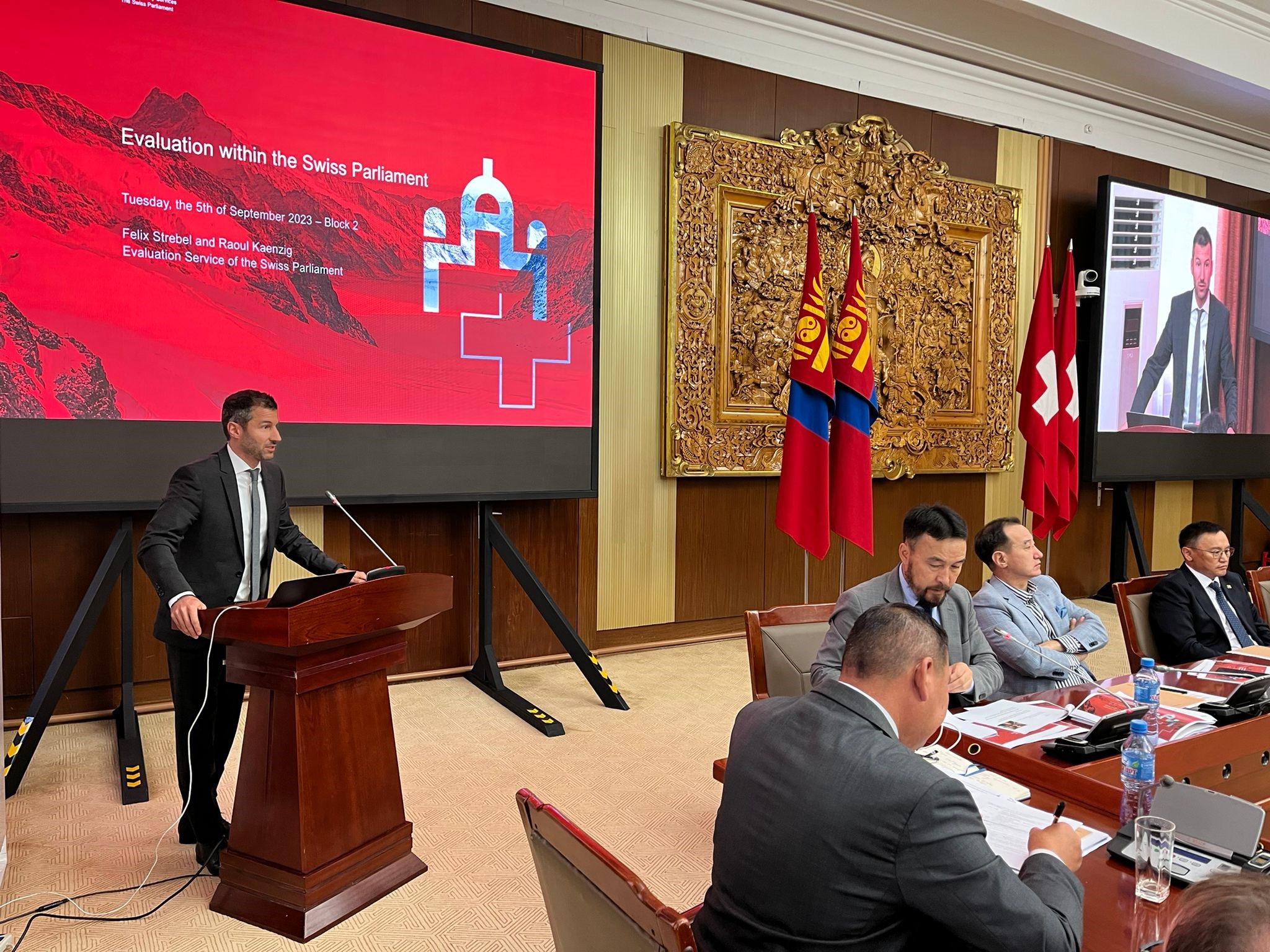 Mission of the Swiss Parliament’s Parliamentary Control of the Administration (PCA at the Mongolian Parliament's department for monitoring and evaluations (September 2023)