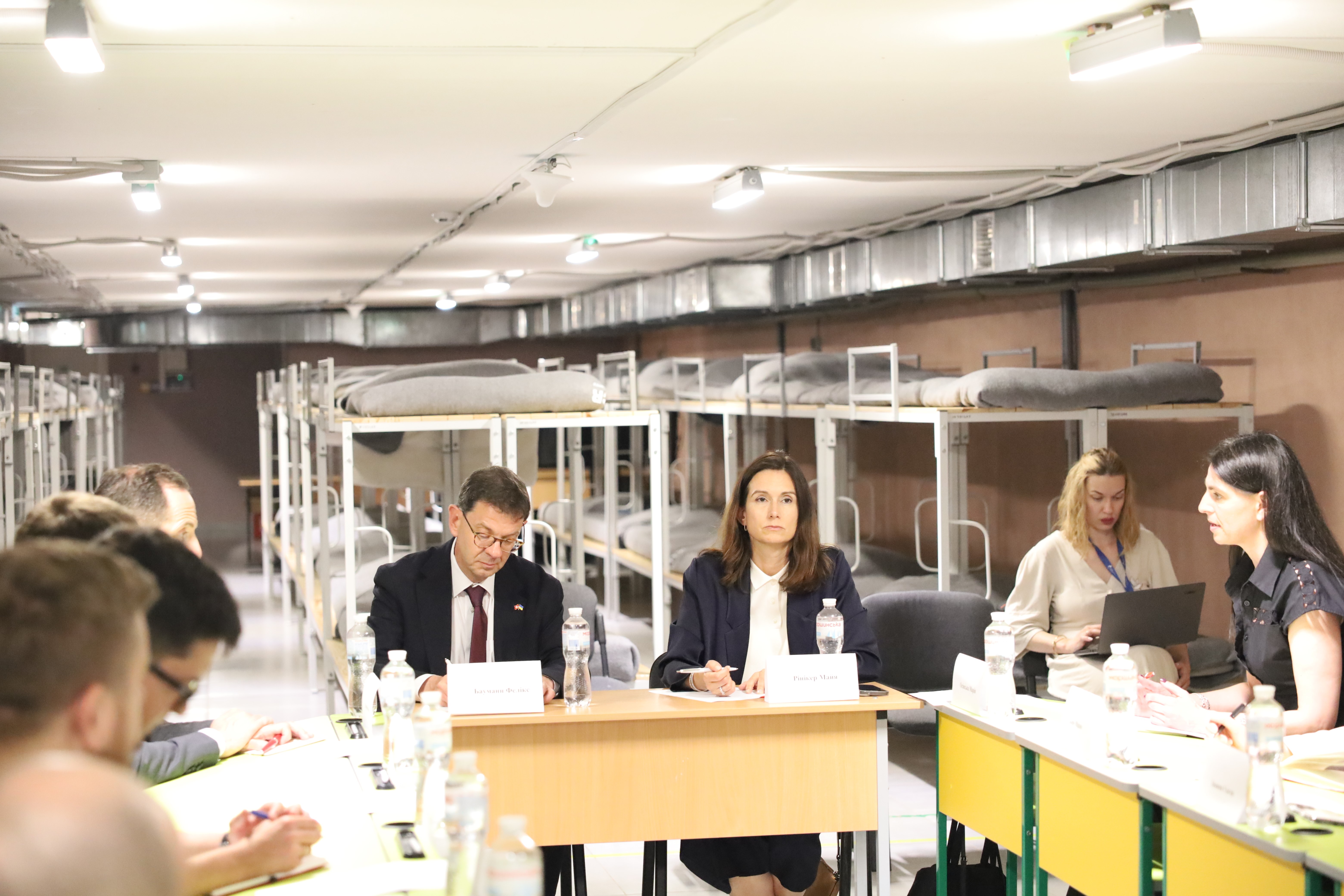 Ms Riniker on a project visit to Kharkiv.