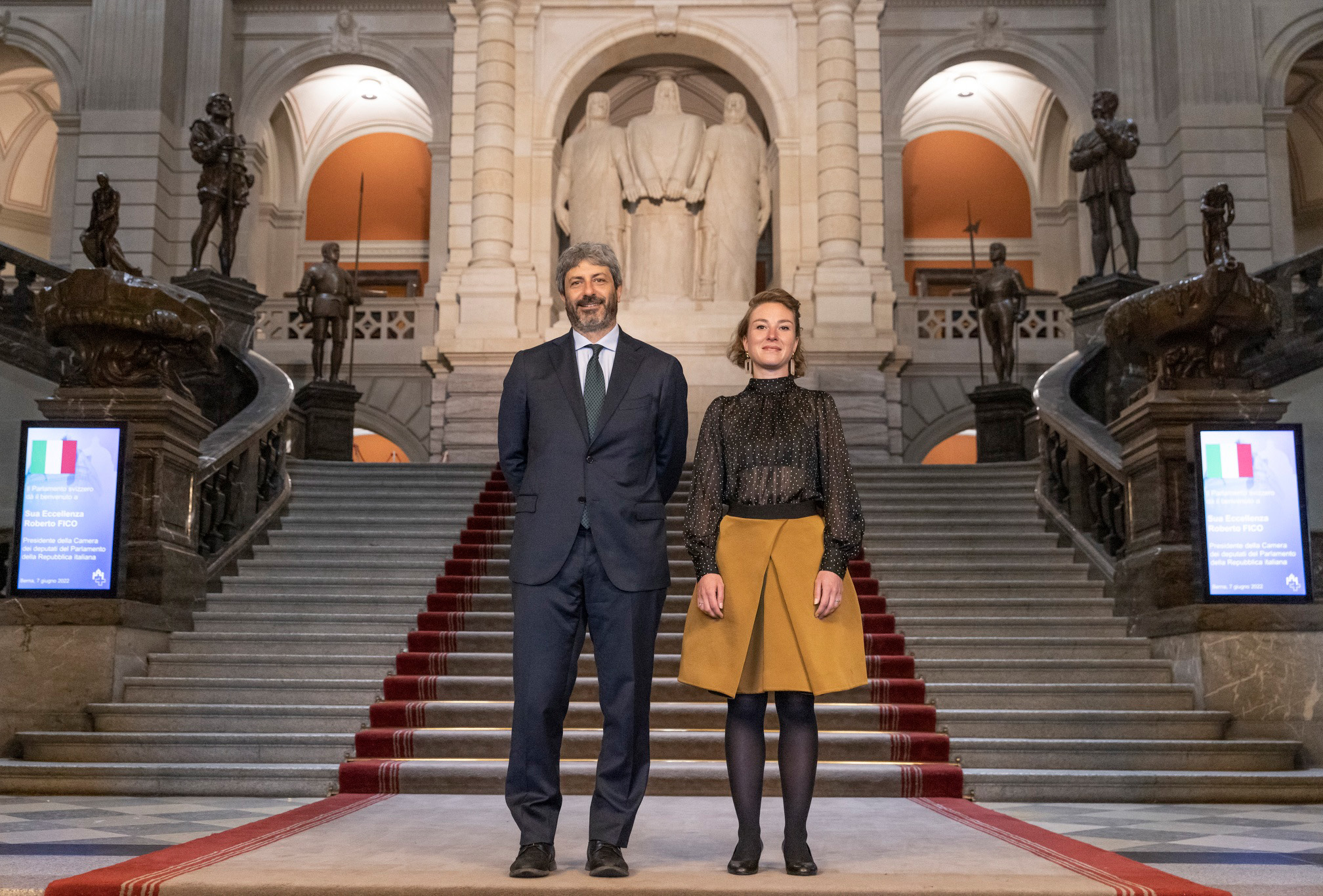 President of the Italian Chamber of Deputies Roberto Fico pays an official visit to the Swiss Parliament 