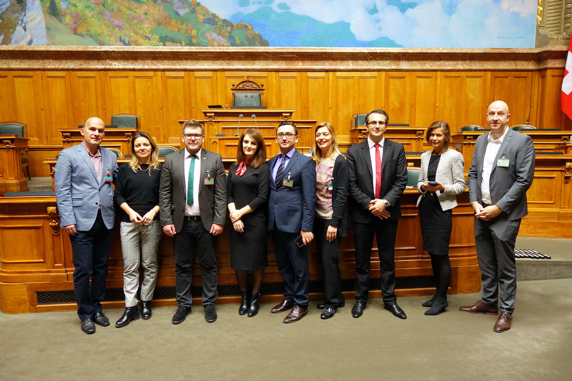 Visite d’étude à Berne d’une délégation du Parlement de la Macédoine du Nord (novembre 2017)