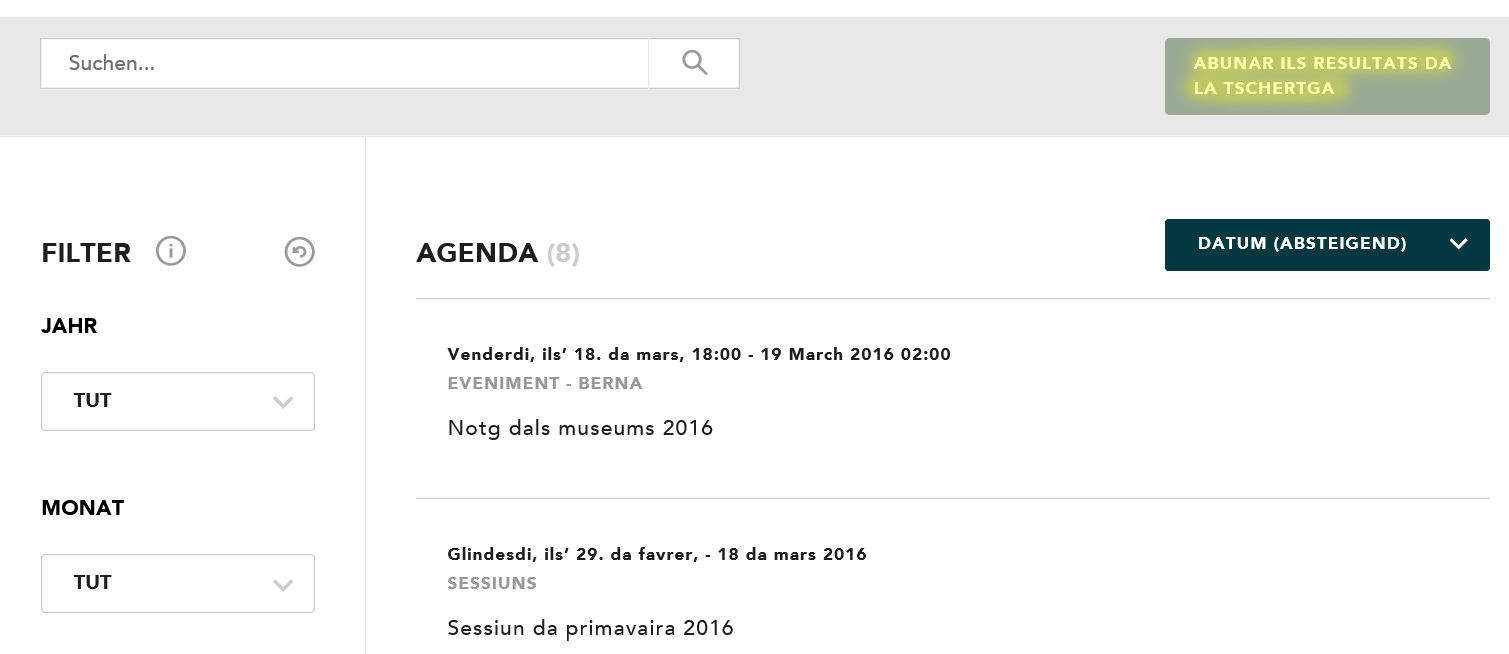 Activar ils avis davart l'agenda 2