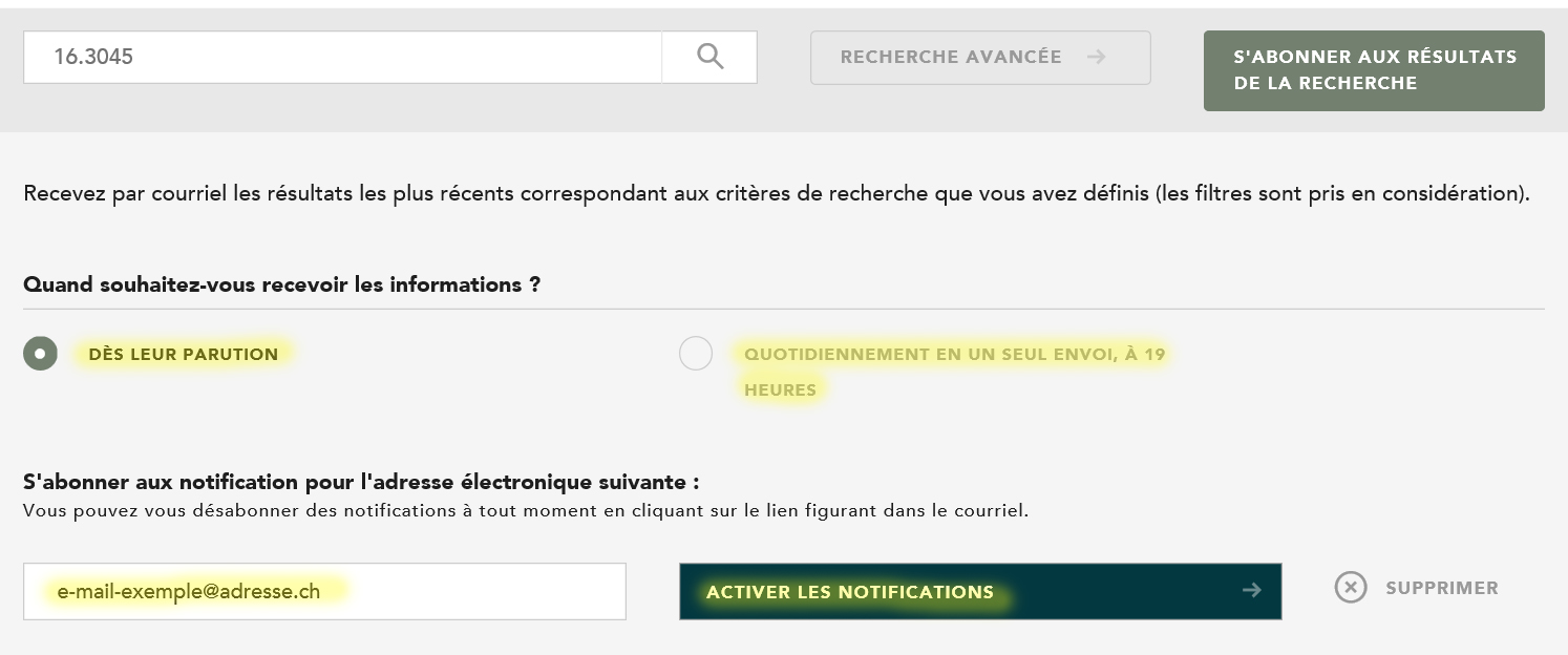 S’abonner à un objet bien précis 3