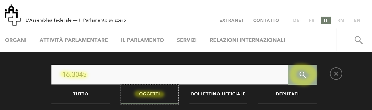 Avvisi relativi a un oggetto determinato 1