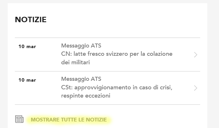 Avvisi relativi alle notizie 1