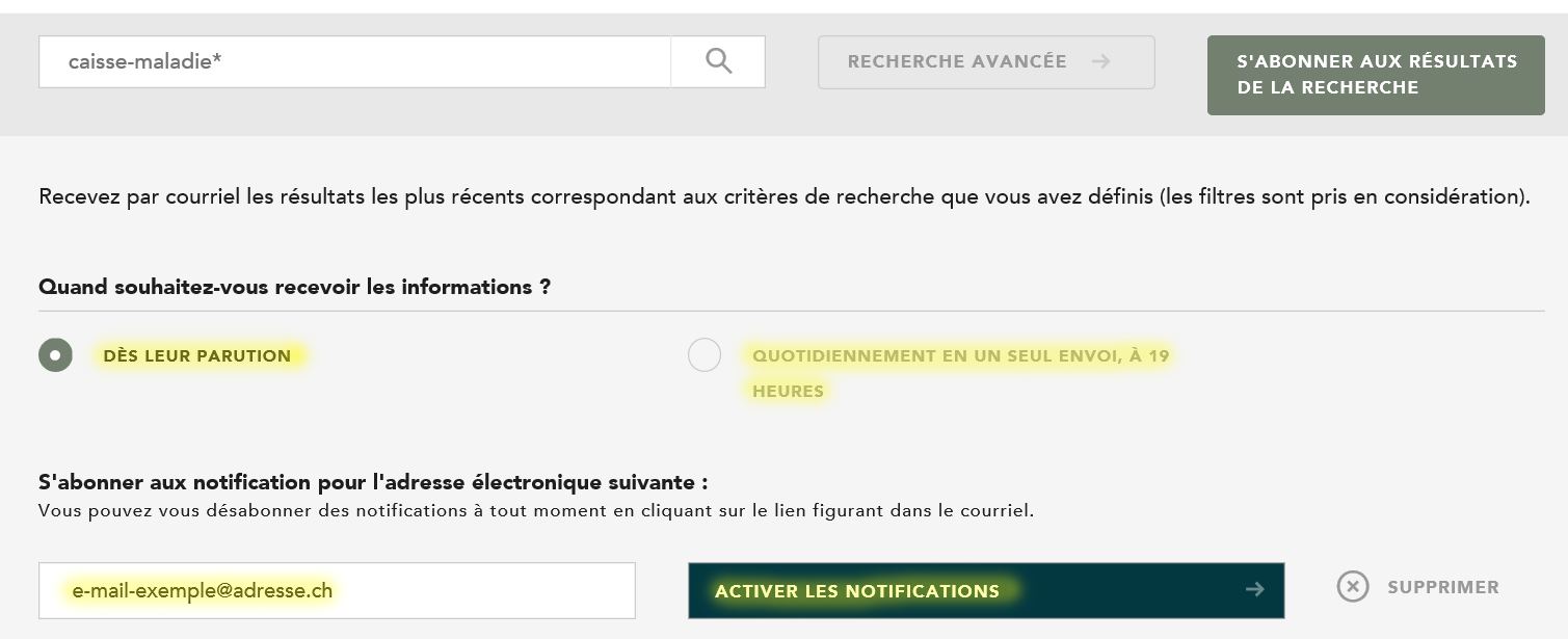 Résultats d’une recherche 3