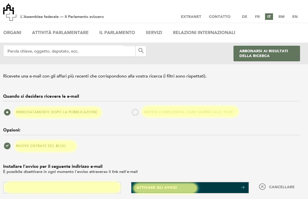 Avvisi relativi relativi al blog 3