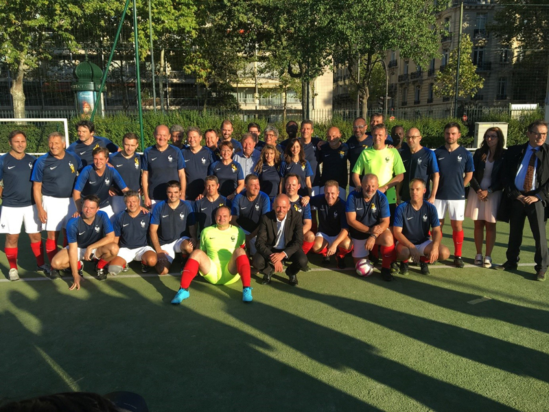 Équipe mixte de l’Assemblée nationale (2019). Photo : Facebook, équipe de France de football de l'Assemblée nationale