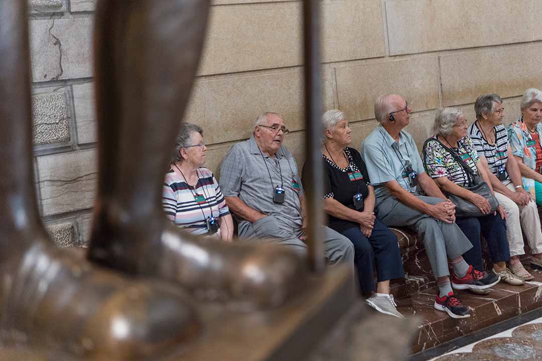 Das Parlamentsgebäude ist rollstuhlgängig