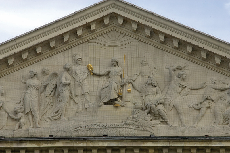 Le tympan du Palais de la Nation. Photo : Chambre des représentants de Belgique, Service des Relations publiques et internationa