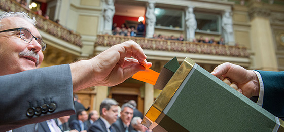 Inside the Parlament.