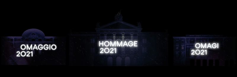Hommage 2021 sur le bâtiment du Parlement
