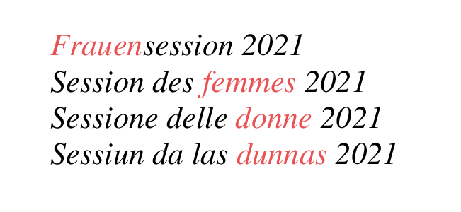 Logo Frauensession 2021