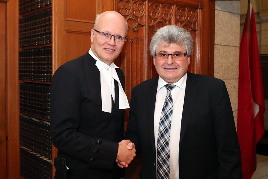 Treffen von Ständeratspräsident Ivo Bischofberger mit dem Präsidenten des Kanadischen Unterhauses Geoff Regan