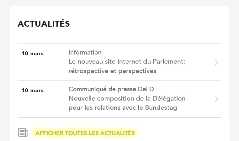 S’abonner aux communiqués de presse 1