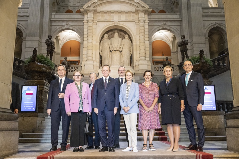 Foto di gruppo della delegazione.